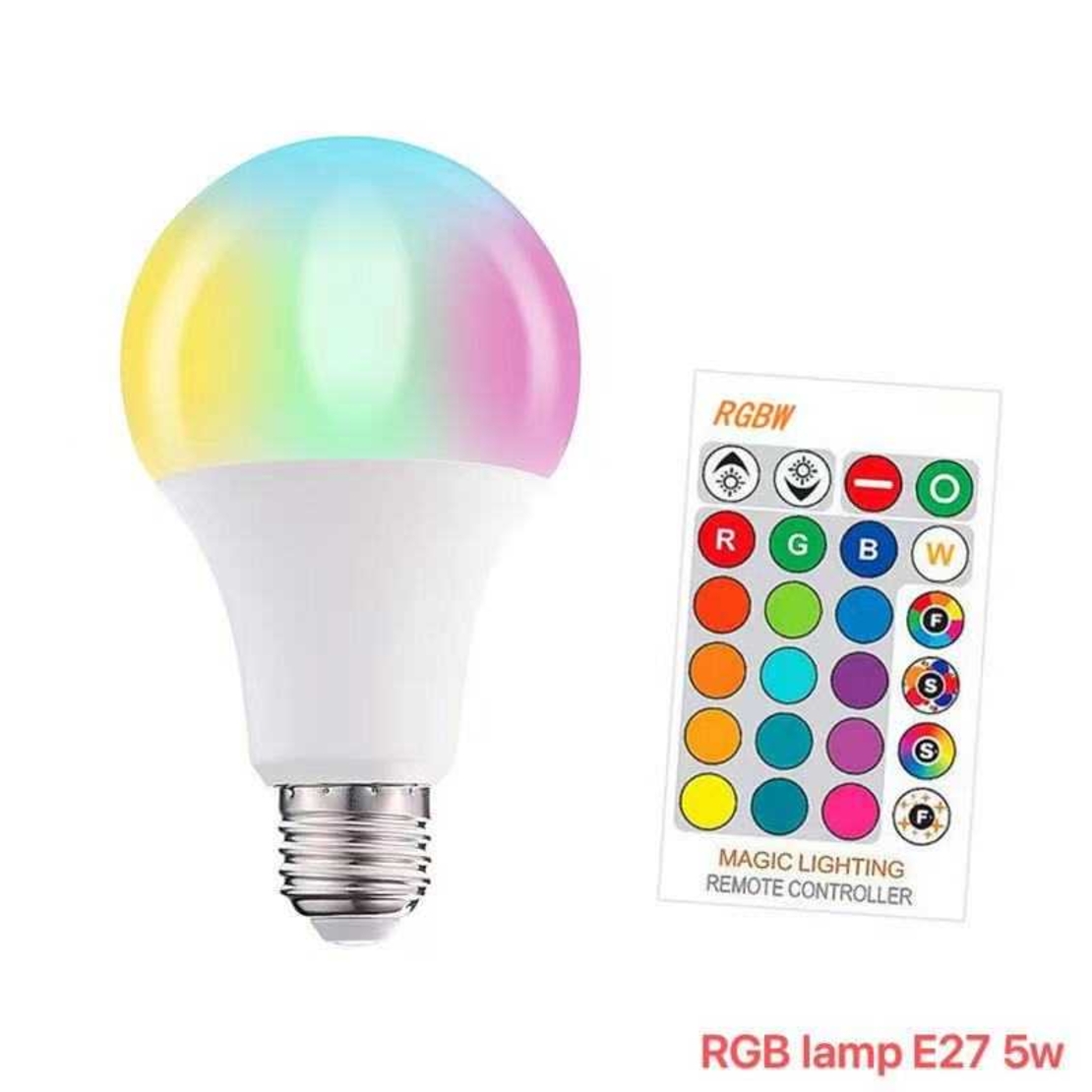 Крушка LED – RGB с дистанционно управлени – E27 – 5W – 513544