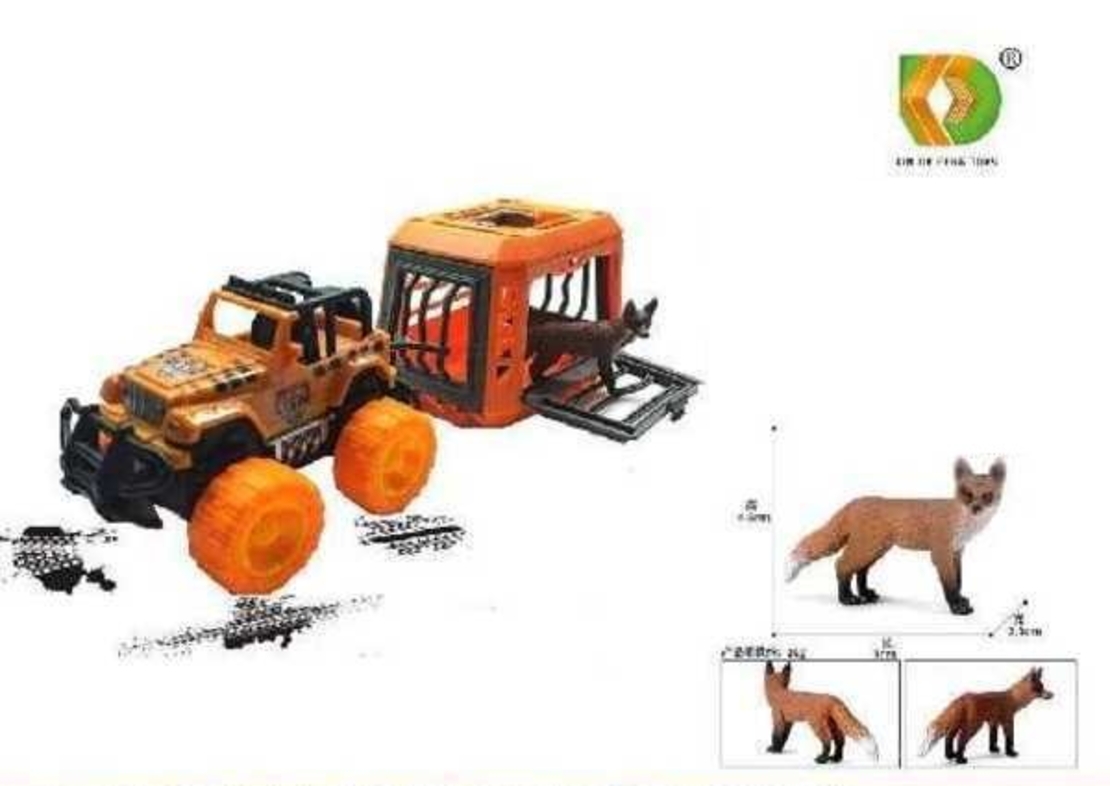 Детска играчка - Джип с клетка за животно - GD-071 - 730152