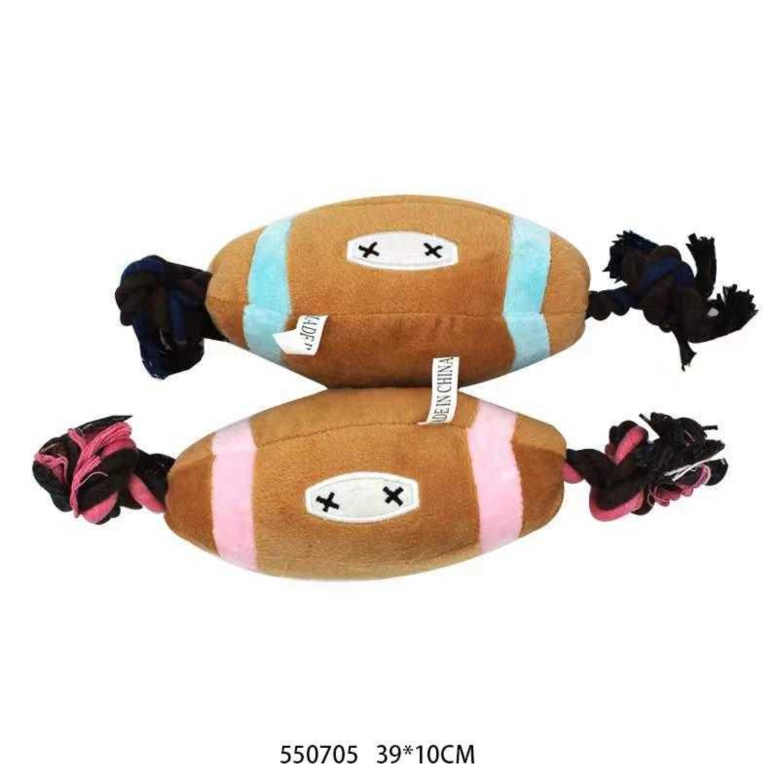 Плюшена играчка за кучета с въже – 39x10 см – 550705
