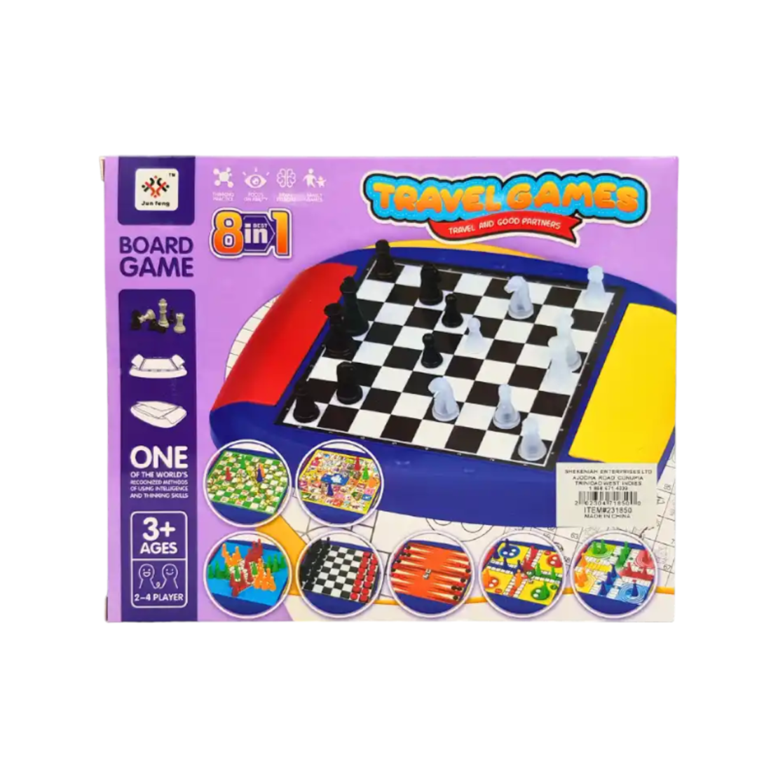 Настолна игра 8в1 - JF378-418 - 310367