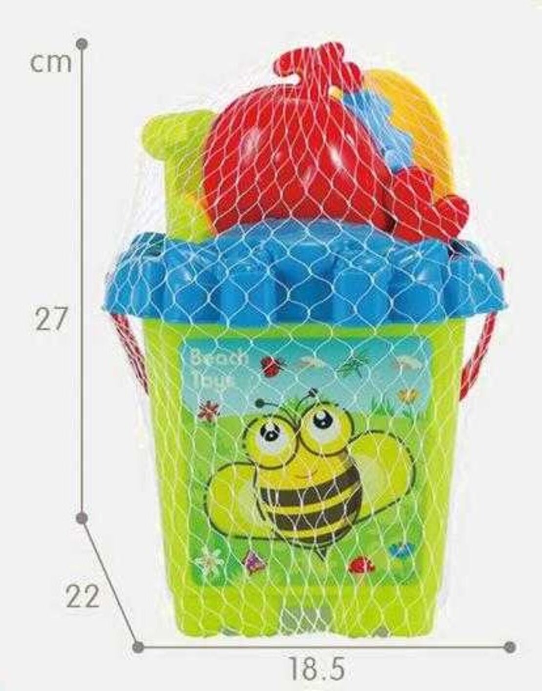 Комплект цветни плажни играчки - 958 - 305122