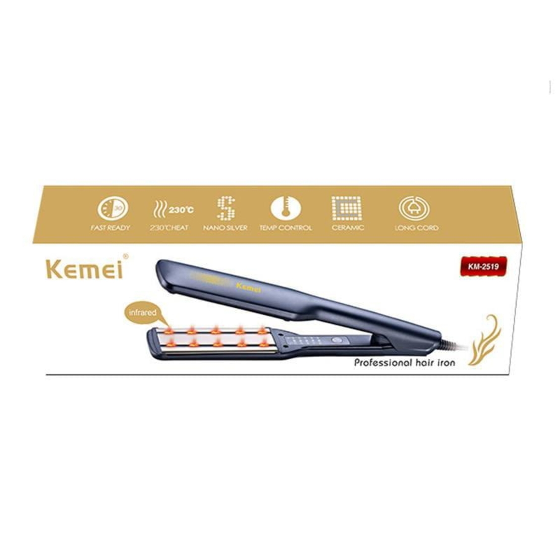 Преса за коса - KM-2519 - Kemei