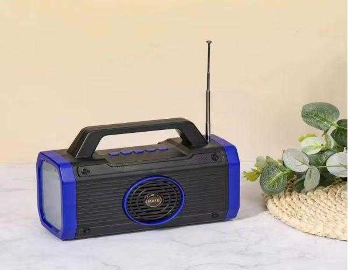 Безжична Bluetooth тонколона със соларен панел - P418 - 884676 - Черна