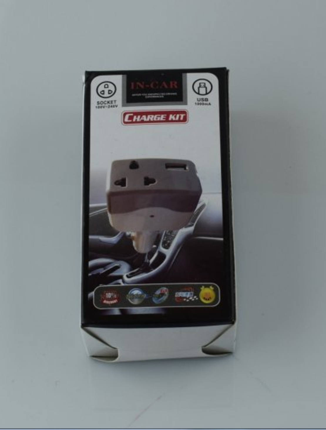 Адаптер за автомобилна запалка с букса и USB - In-Car - WF306 - 537227