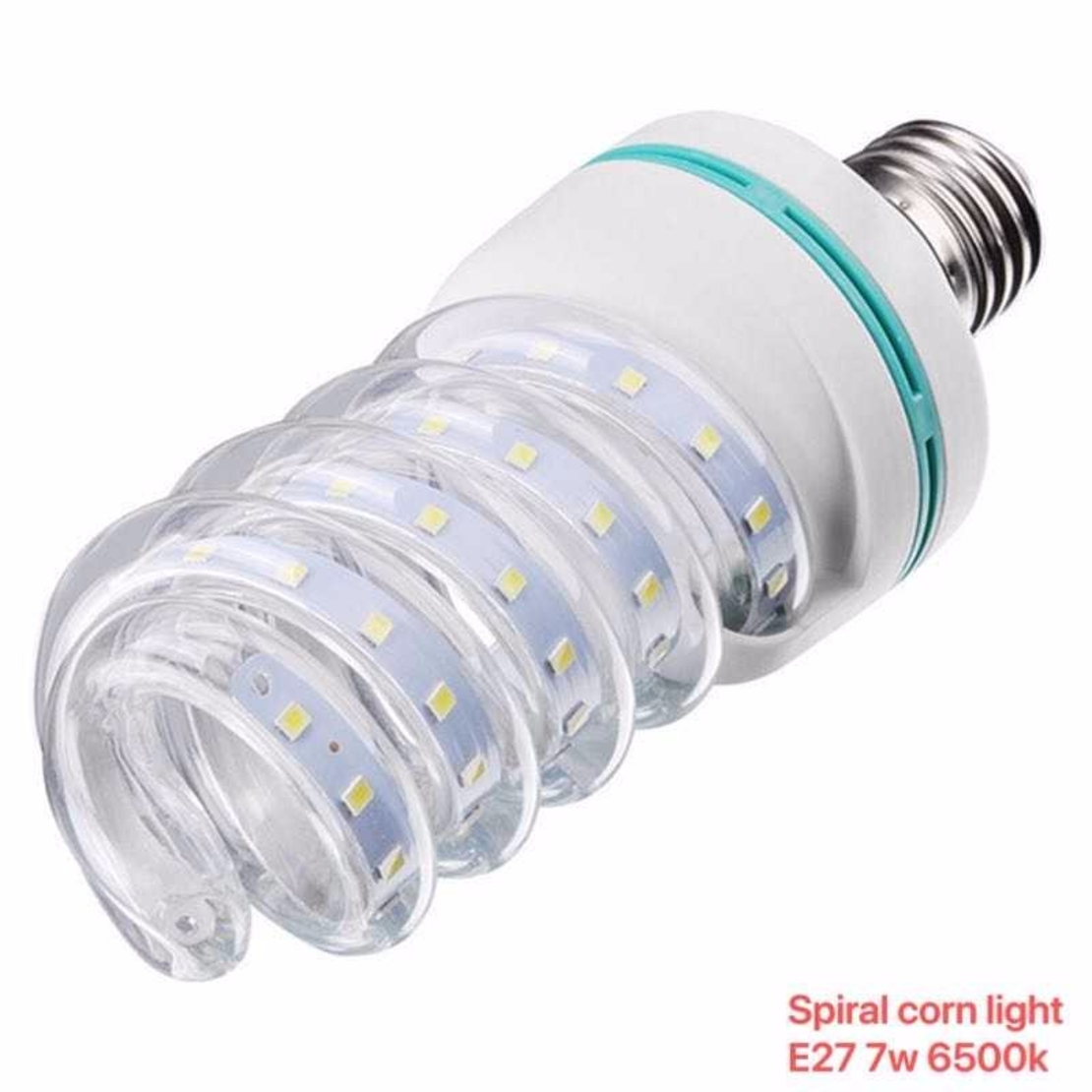 Крушка LED - Спираловидна - E27 - 7W - 6500K - 356922