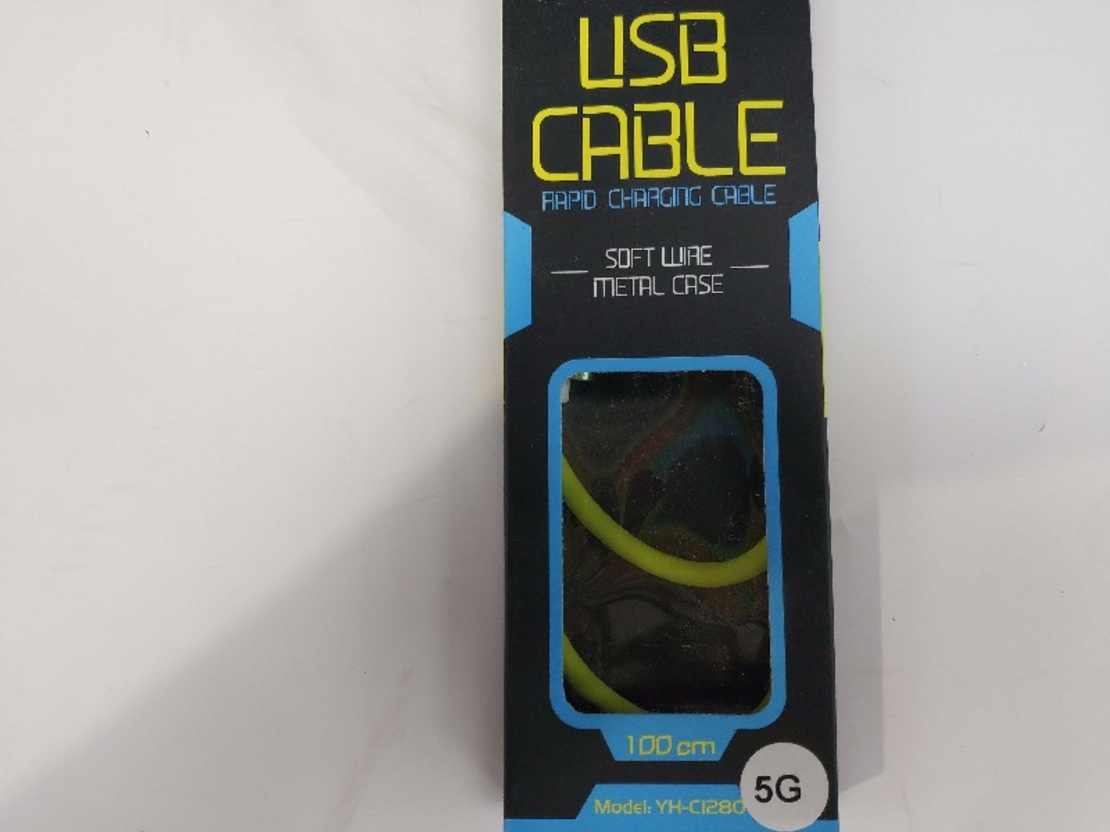 Кабел за зареждане и данни - Lightning - YH -C1280 - 5G - iOS - 1м - 012808