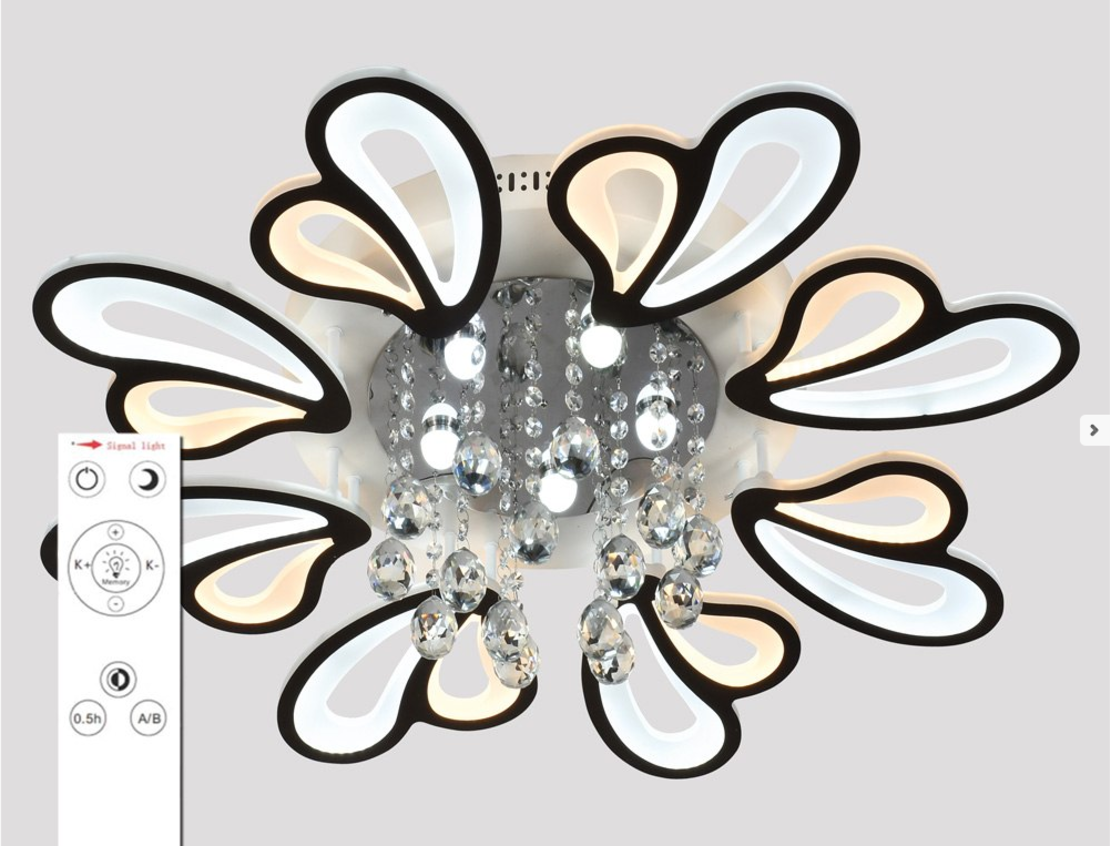 LED плафон - Плафон с димер - 5169-8BK - 943826