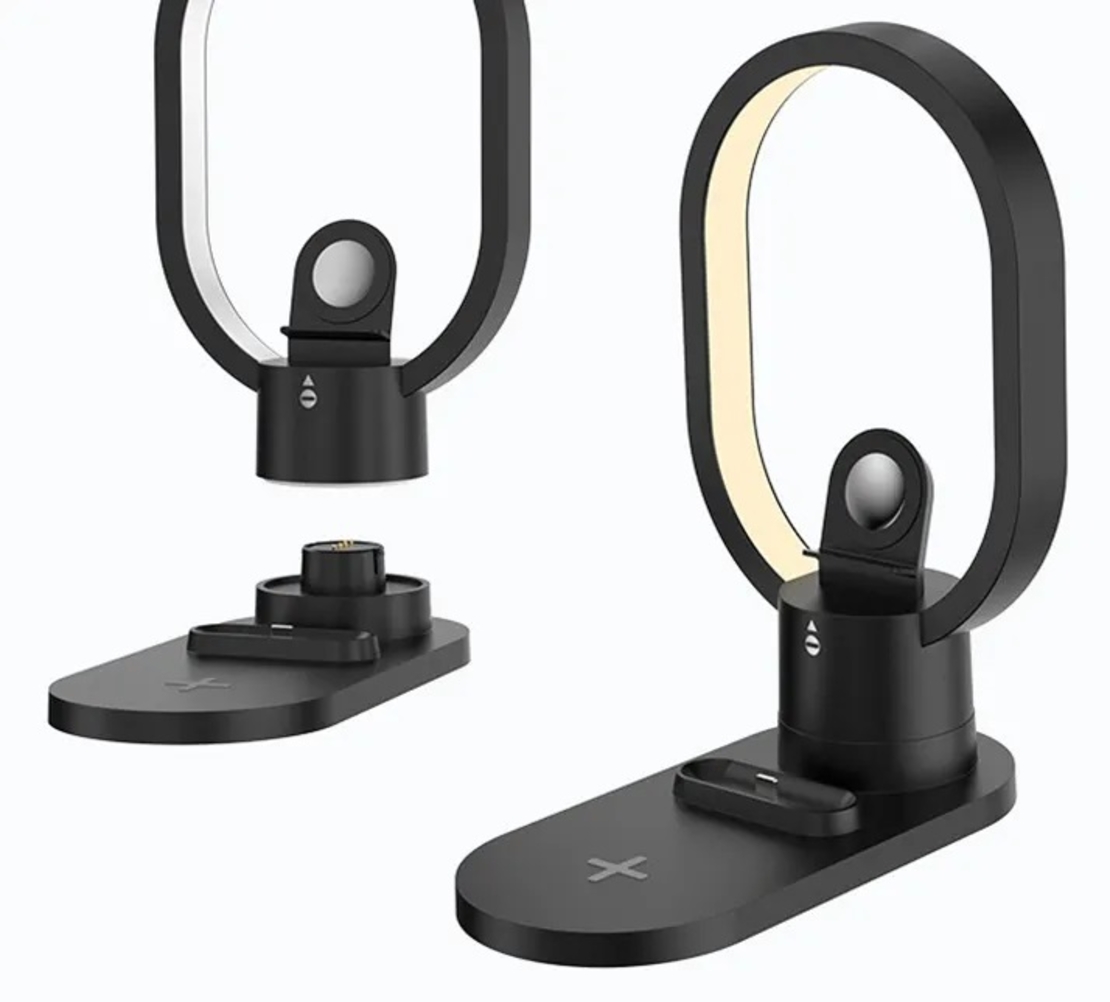 Поставка за безжично зареждане - LED - 3в1 - AY41 - 885123 - Черна