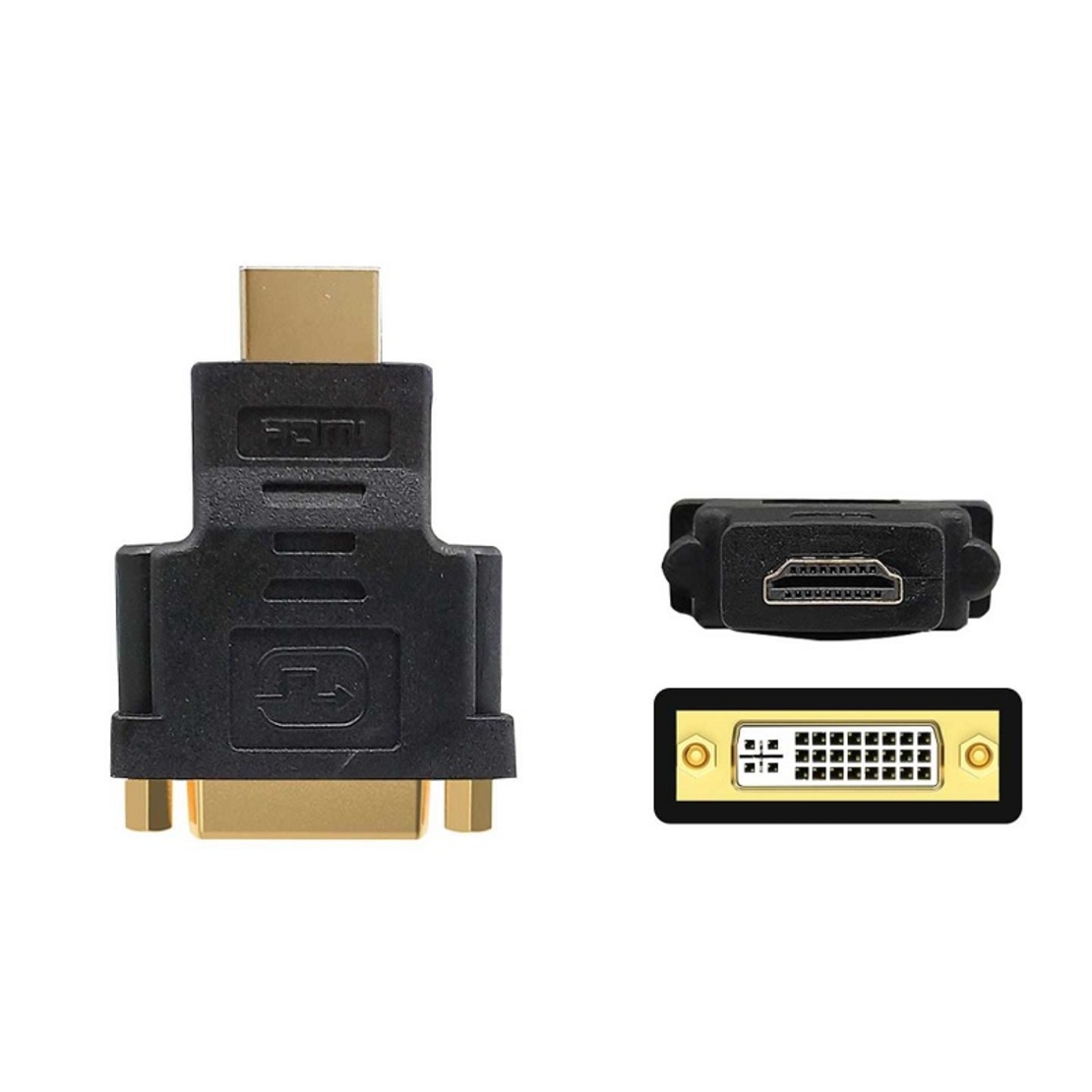 Видео/аудио адаптер - DVI женски към HDMI мъжки - 6026 - 098401