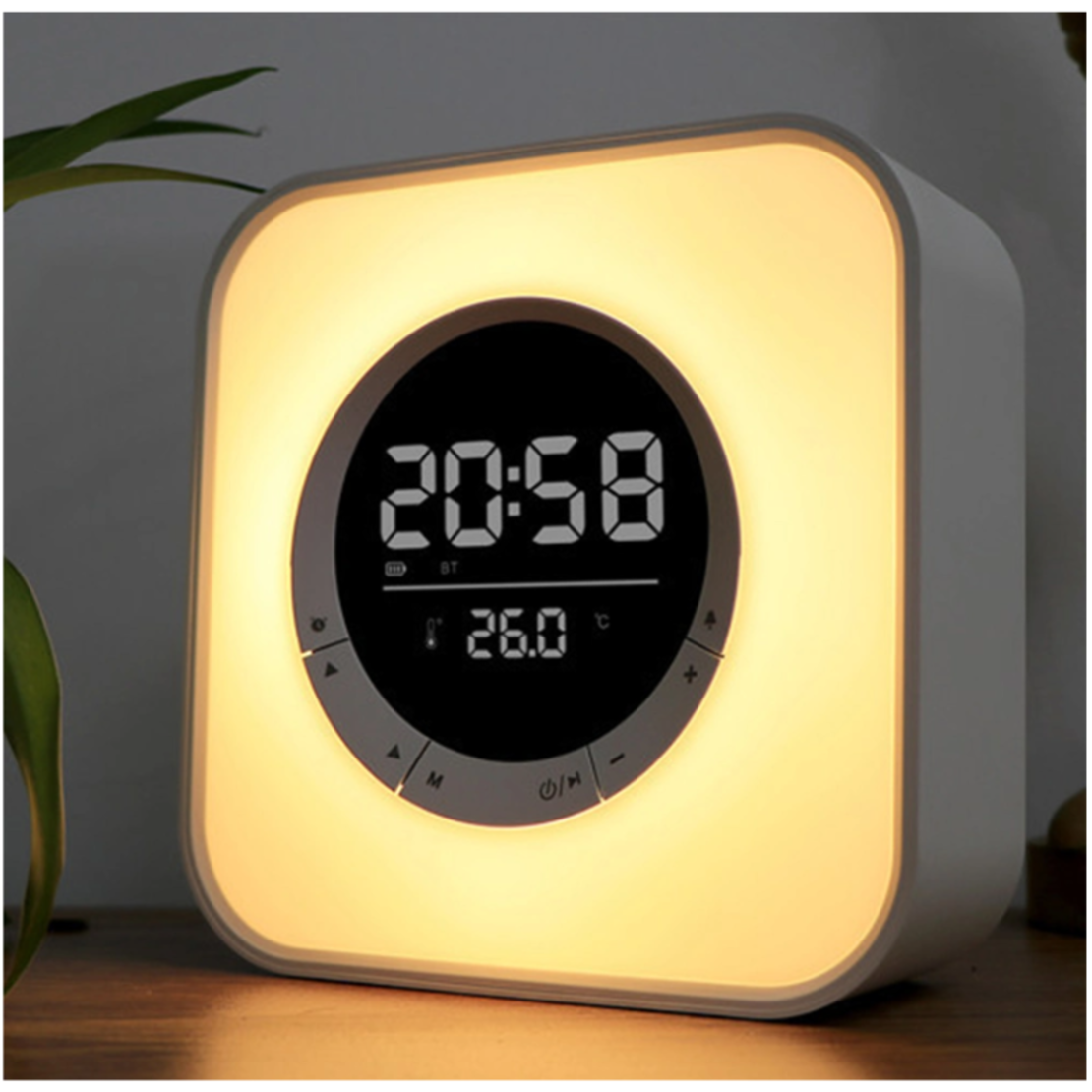 Безжична Bluetooth тонколона LED и цифров часовник - P10 - 810811