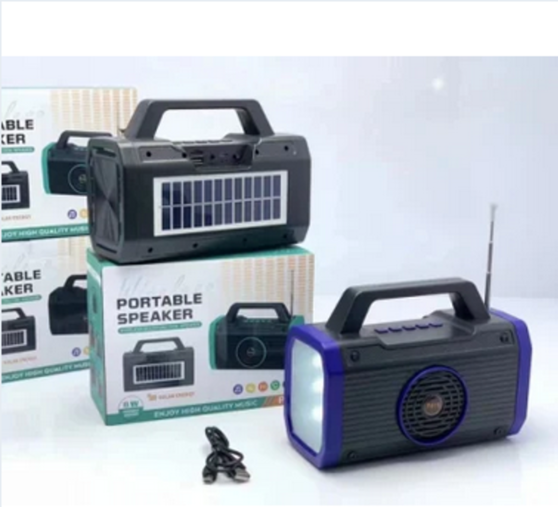 Безжична Bluetooth тонколона със соларен панел - P418 - 884676 - Синя