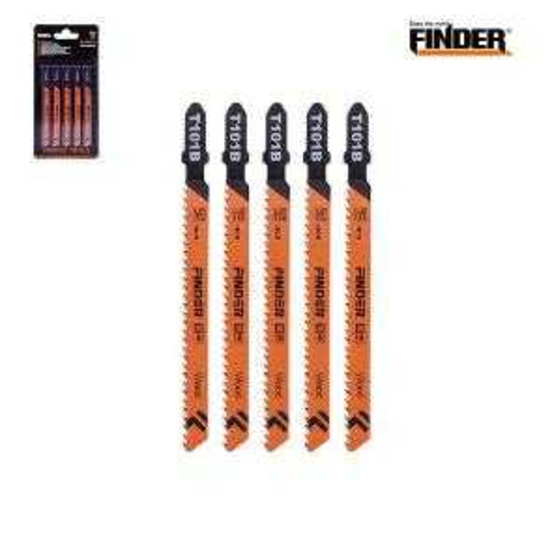 Режещи ножове за дърво за прободен трион - 5pcs - Finder - 191698
