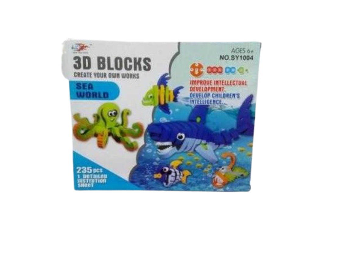 3D пъзел - Морски животни с 235 части- EVASY1004 - 222292