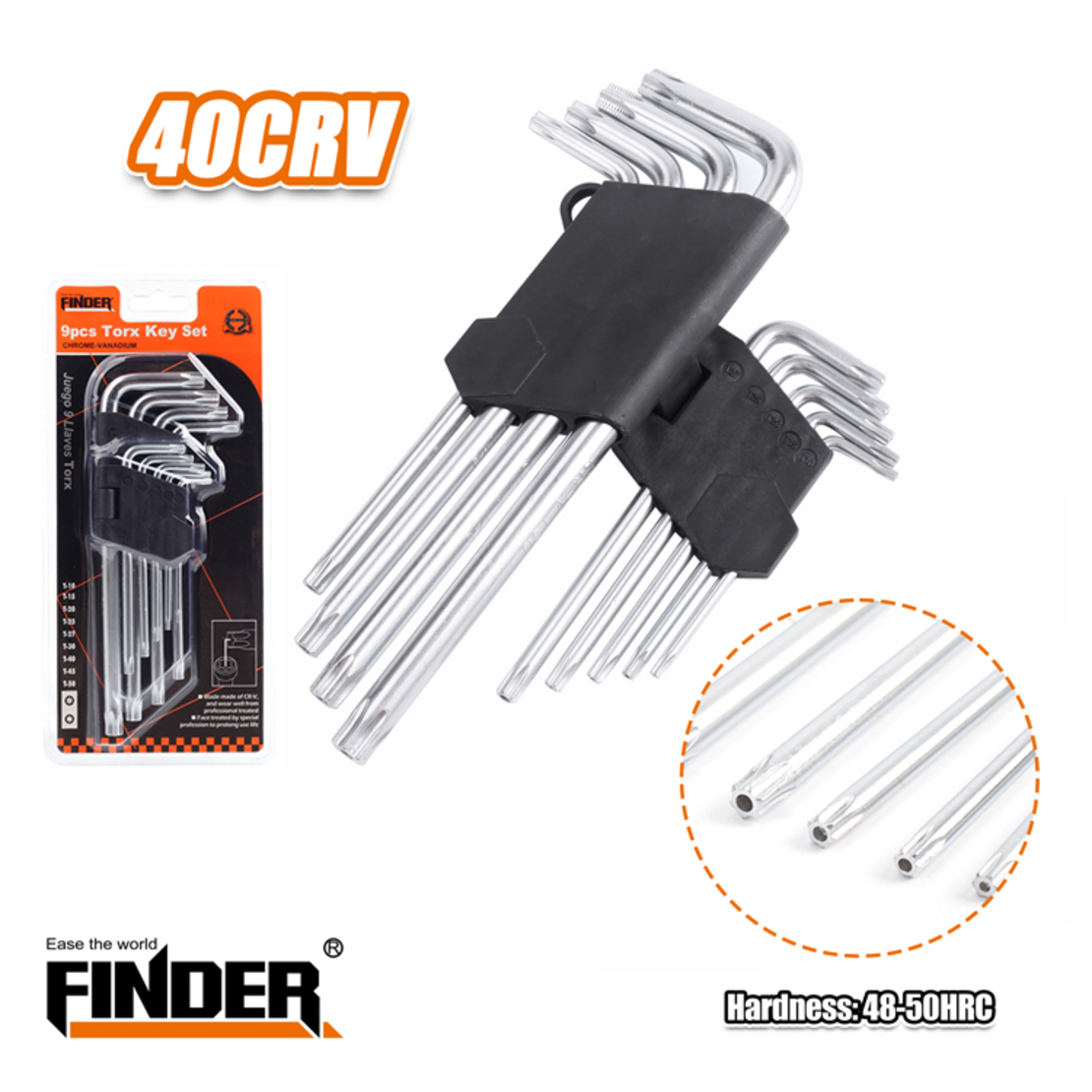 Имбусни ключове Torx - 9pcs - Finder - 193122