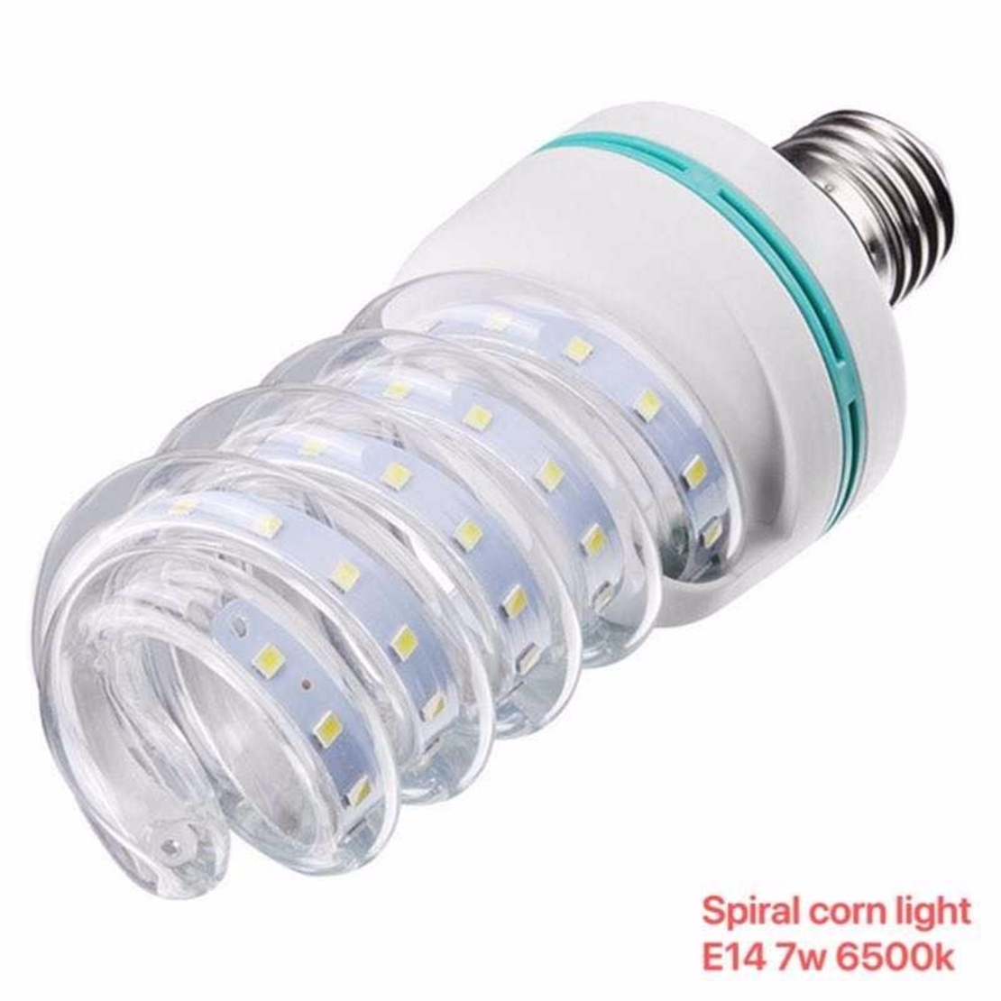 Крушка LED - Спираловидна - E14 - 7W - 6500K - 356939