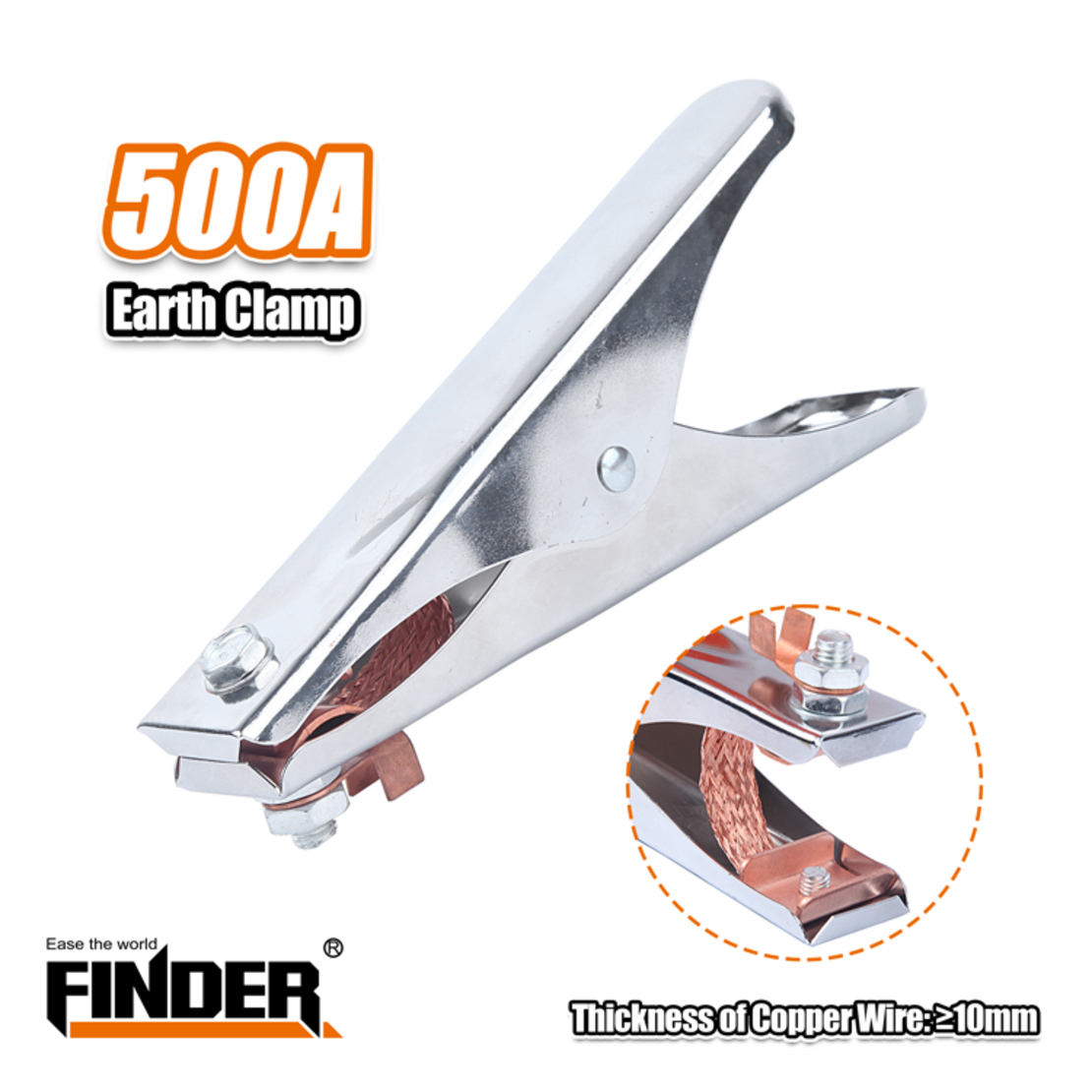 Щипка за заземяване - 500A - Finder - 194840
