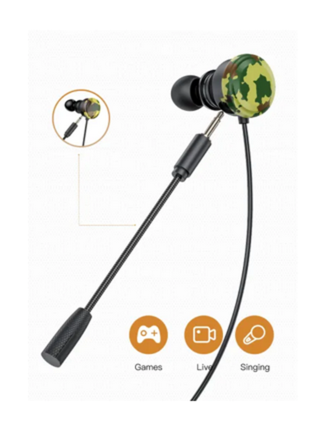 Кабелни геймърски слушалки с външен микрофон - L6 - AWEI - 889091