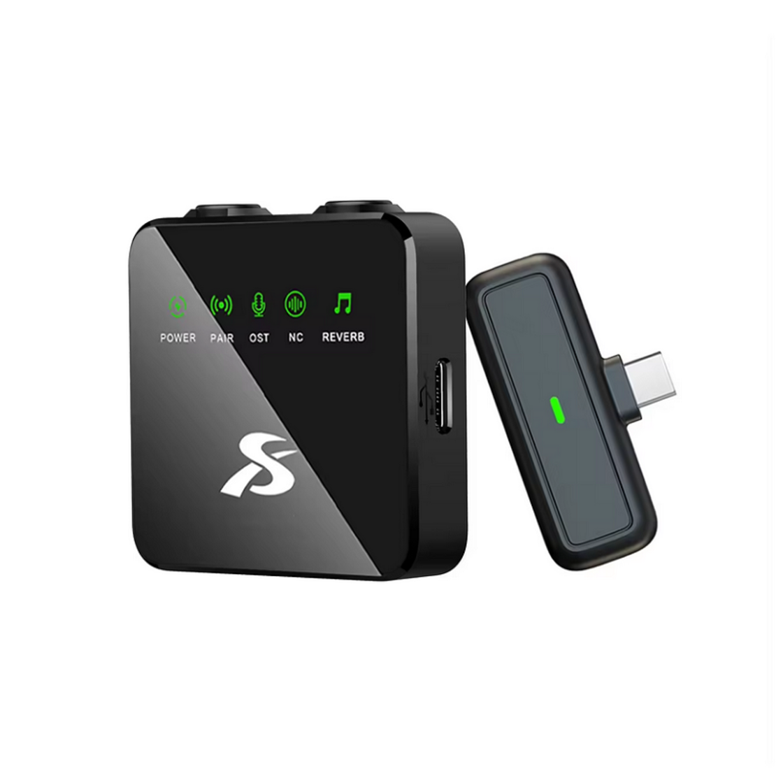 Безжичен мини микрофон с предавател - 2 бр - iP/Lightning - SX10 - 811368