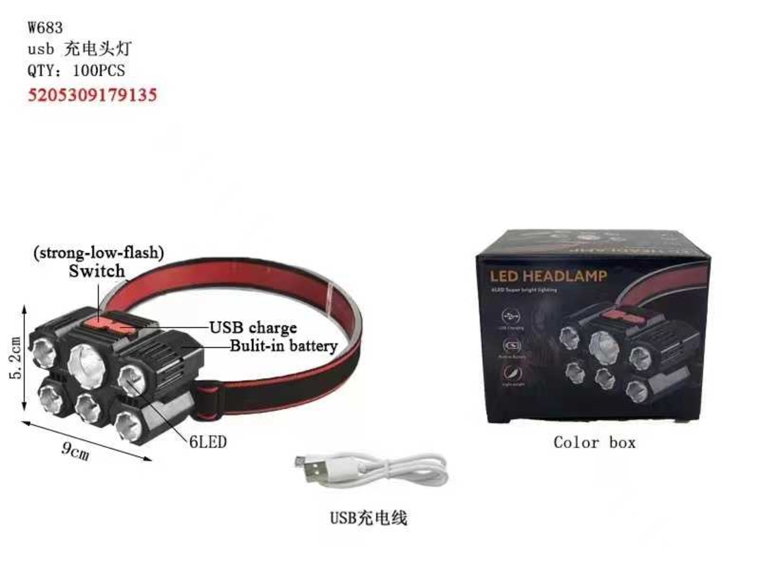 Челник LED - Headlamp - W683 - 179135
