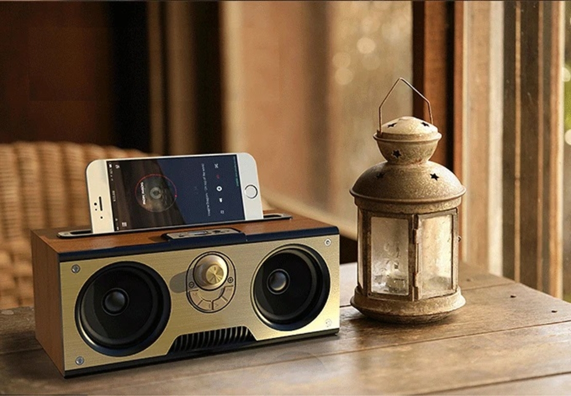 Безжична Bluetooth тонколона - KM-7 - 886359 - Светло кафява