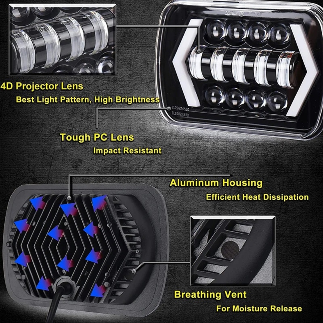 Автомобилен LED фар- RD12302-04 - 110072