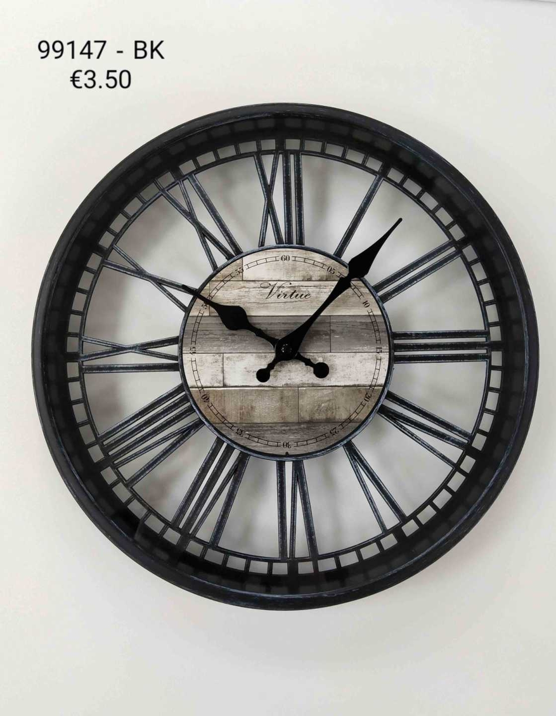 Стенен часовник - 35см- 99147-BK