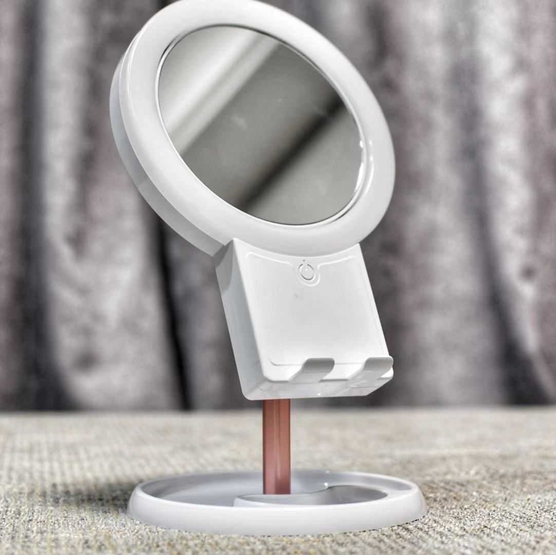 Двустранно LED огледало за грим  - JG003 - 227821