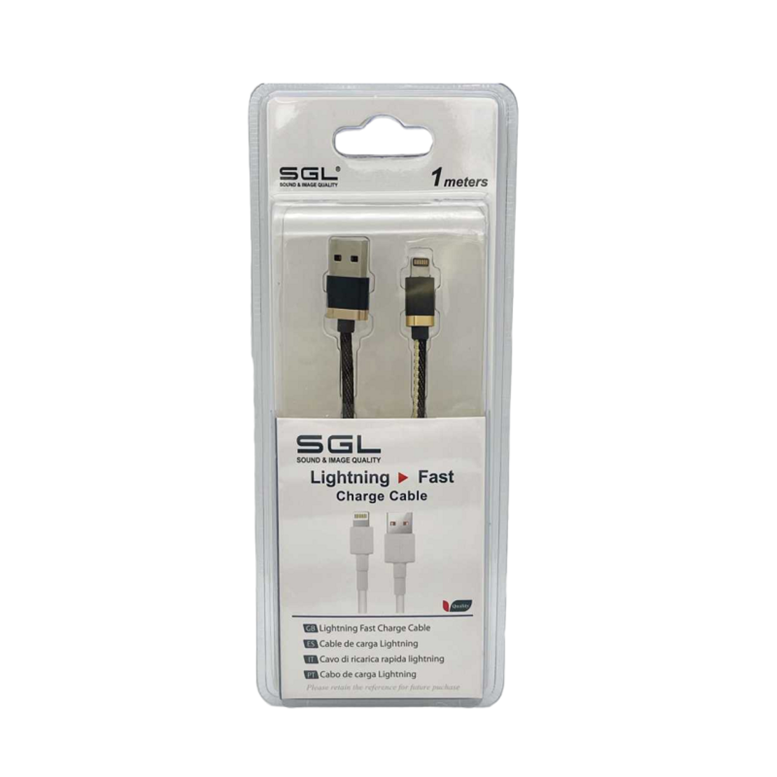 Кабел за зареждане и данни - Lightning - Бързо зареждане - R5 - 1м - 099163