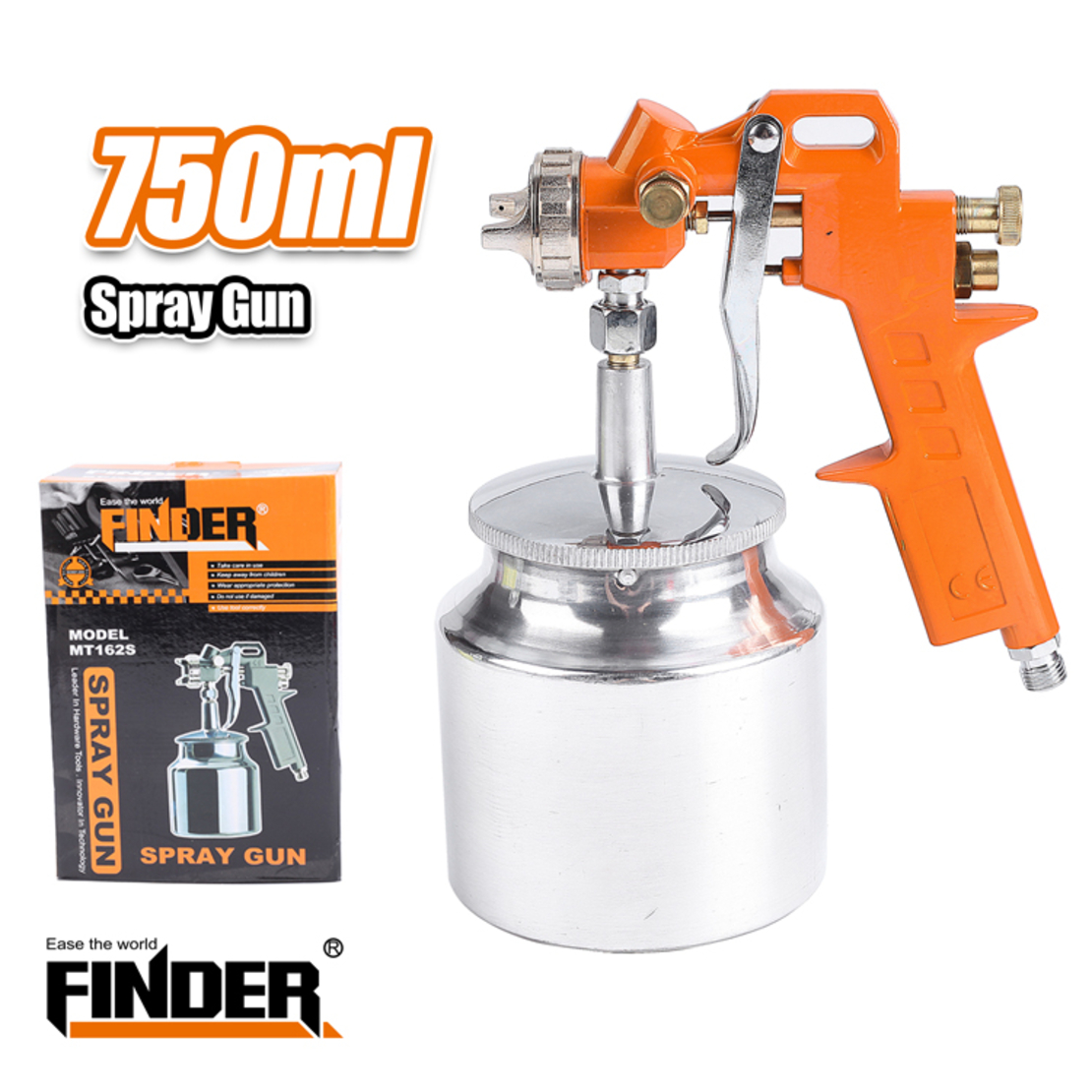 Пневматичен пистолет за боядисване - 162S - 750ml - Finder - 194084