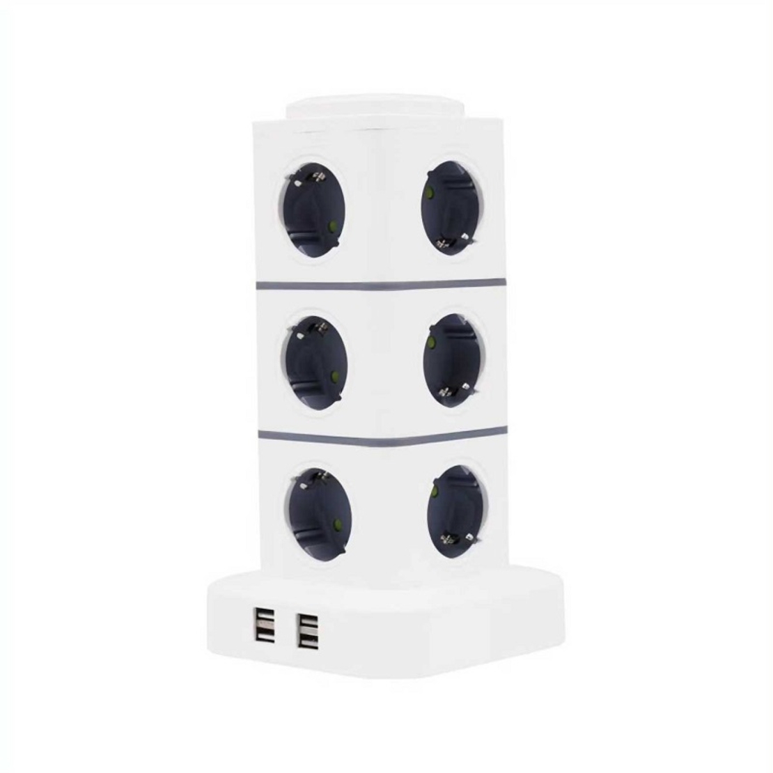 Вертикален разклонител 12 места - Suko - 4USB - RC-G12P - 012234