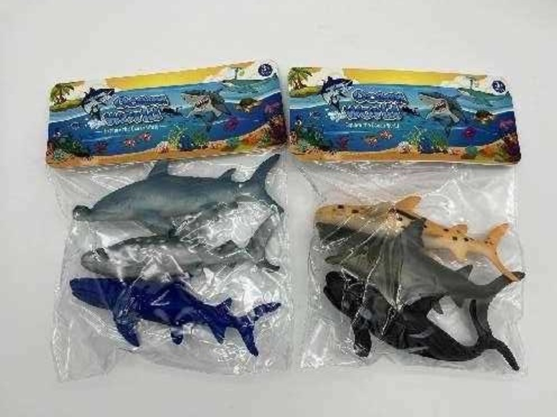 Комплект с фигурки на морски животни - 3 бр - 104-233 - 308286