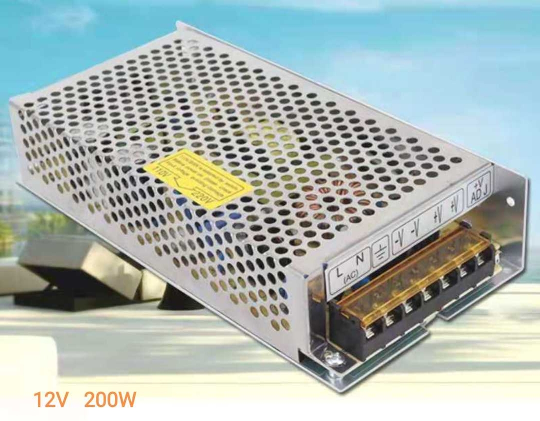 Захранващ блок, затворен тип AC/DC - 220V в 12V - 200W - 505065