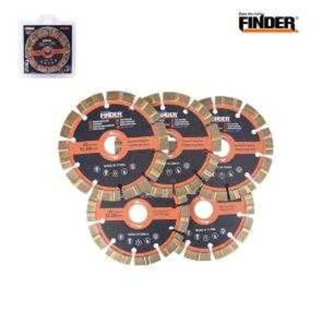 Комплект дискове за рязане на камък - 5pcs - Finder - 196638