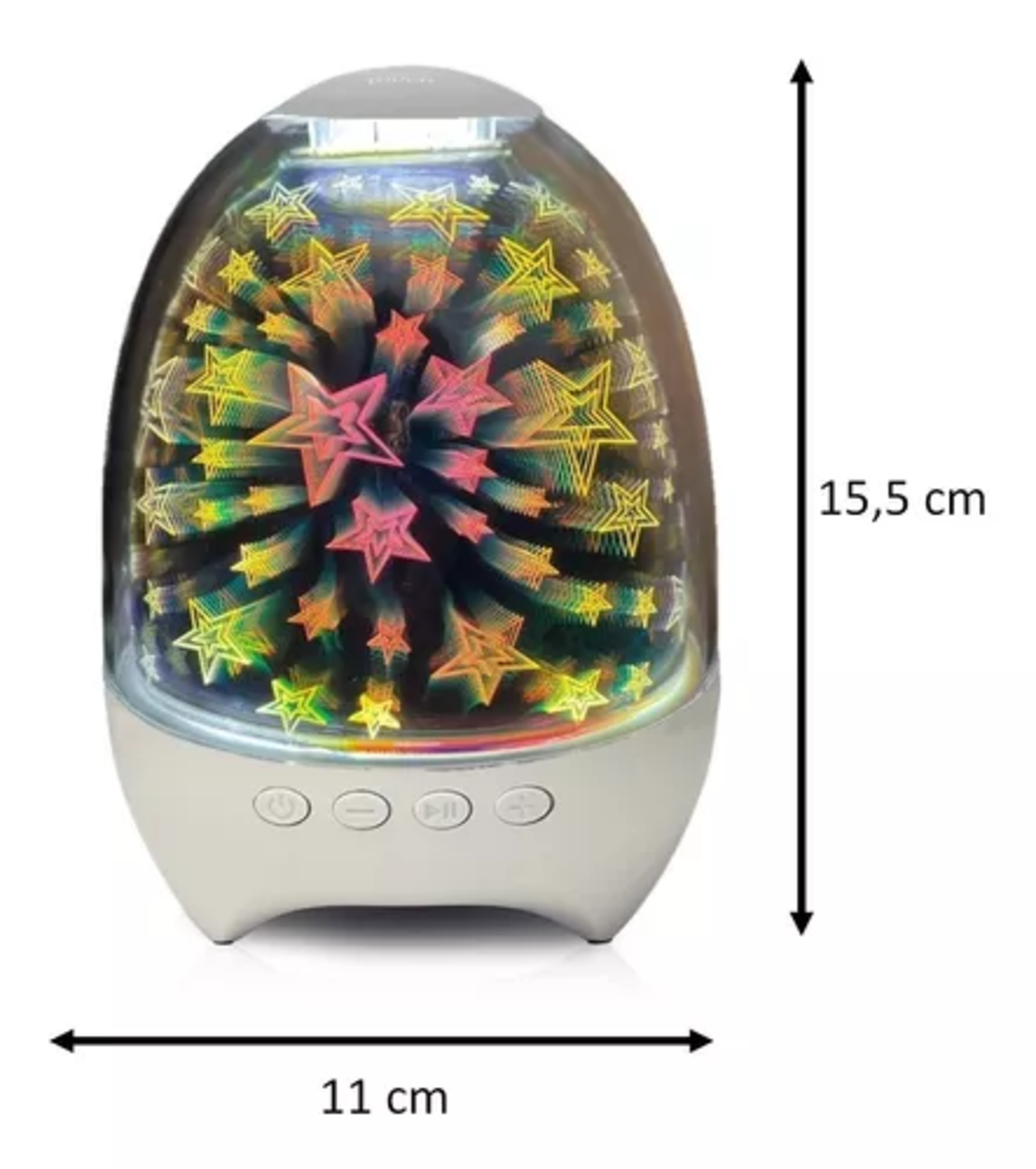 Безжична Bluetooth тонколона с радио и светлинни ефекти - S609 - 883648 - Shinning Star