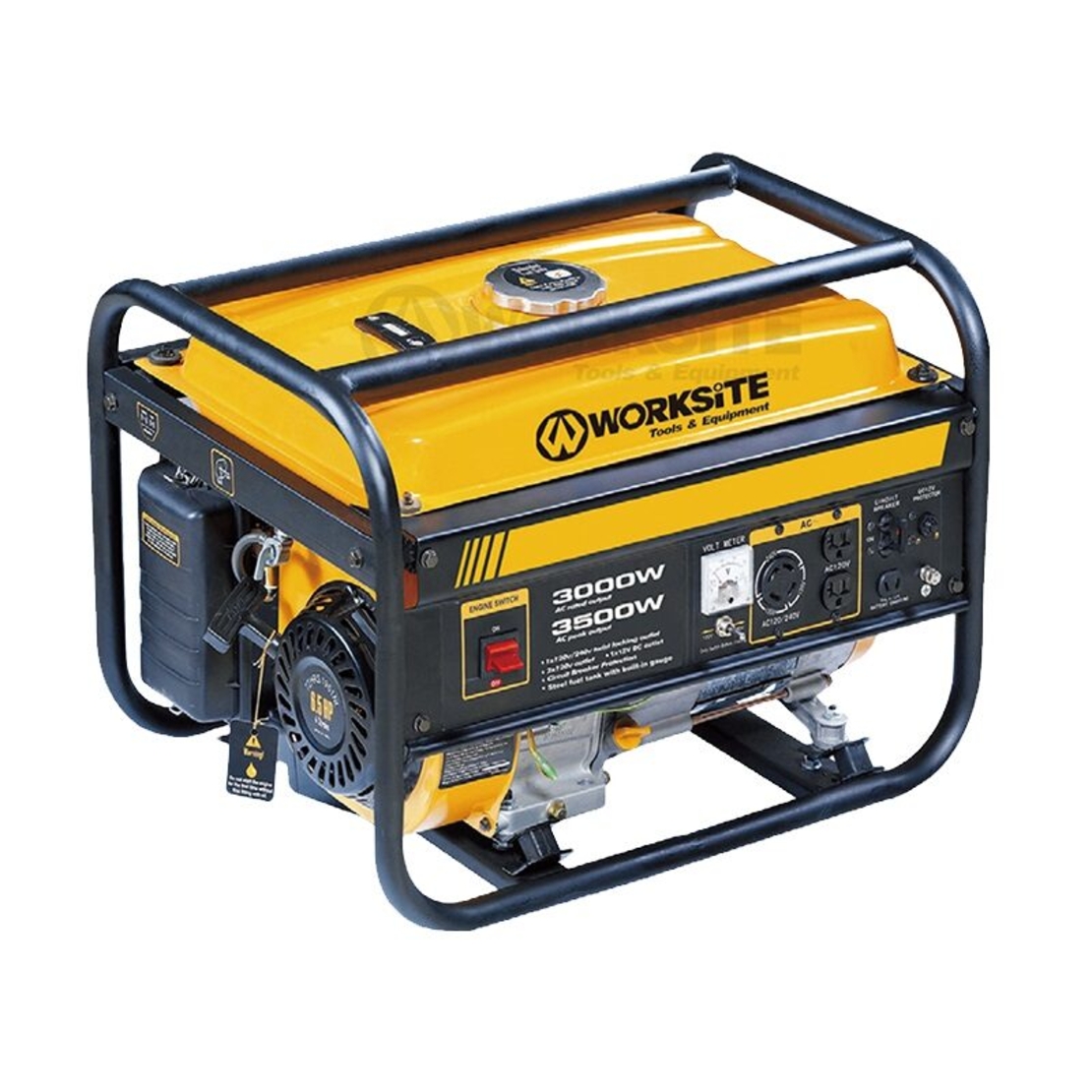 Бензинов генератор за ток - EG113 - 3500W - Worksite - 610836
