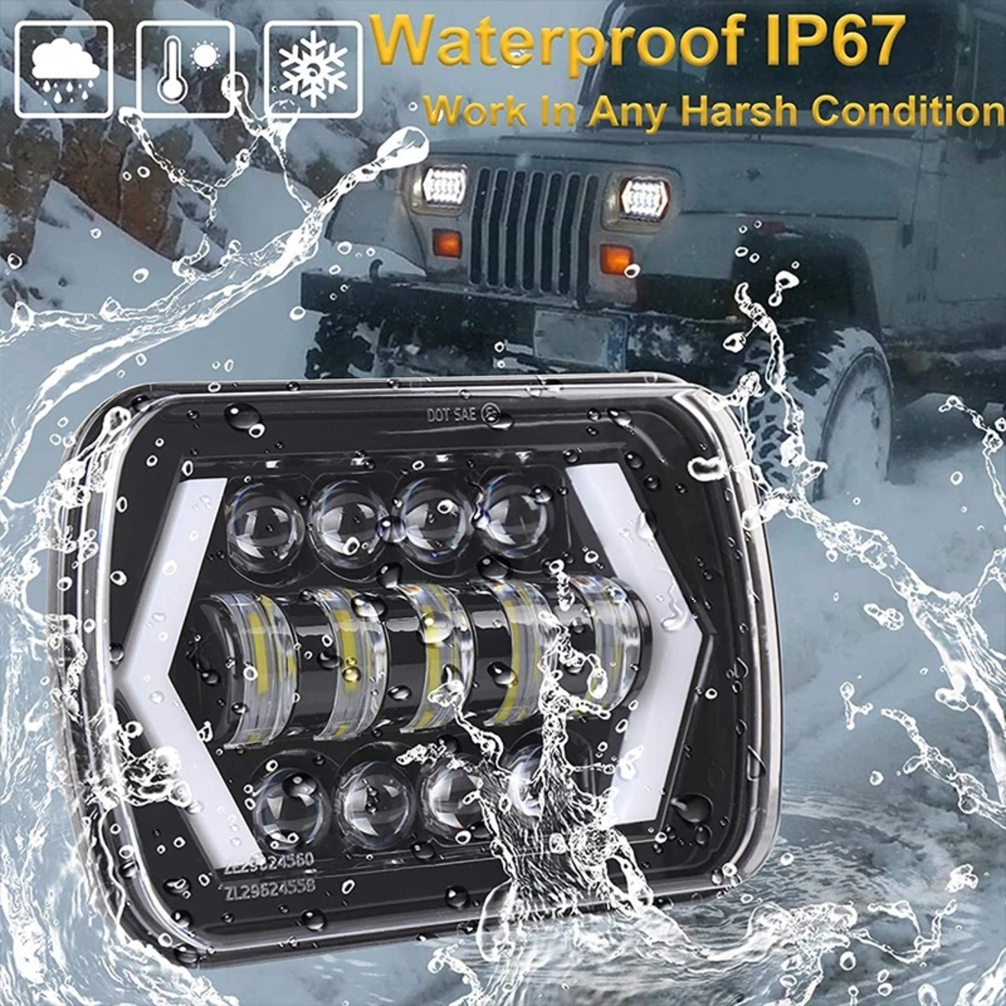 Автомобилен LED фар- RD12302-04 - 110072