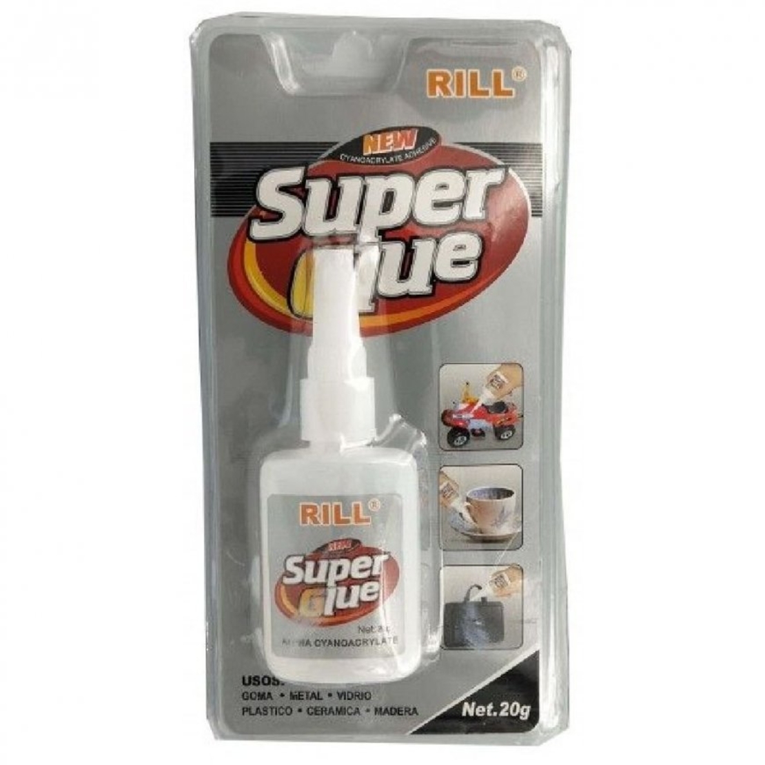 Цианоакрилно лепило със силно действие 20gr - RL9200 - Super Glue Rill – 669206