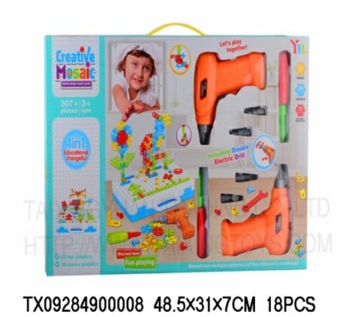 Образователна игра за конструиране с винтоверт - YM006 - 009163