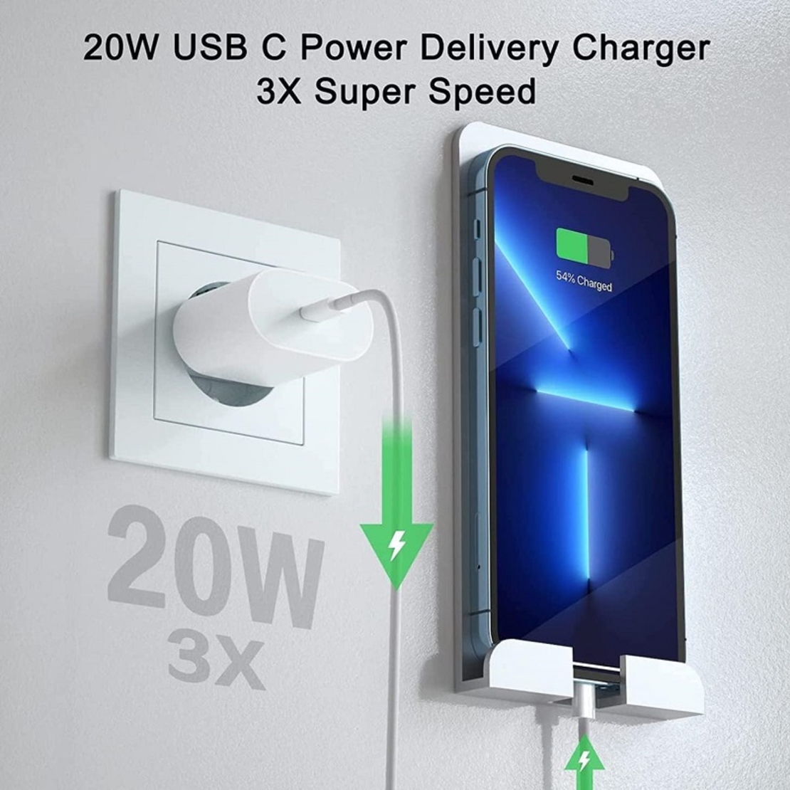 Адаптер за зареждане на iOS с Type-C порт - PD-20W - 810835