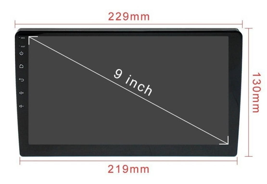2 DIN Мултимедия с 9 ''дисплей за автомобили - 9802 - 2+32GB - Android - 000328