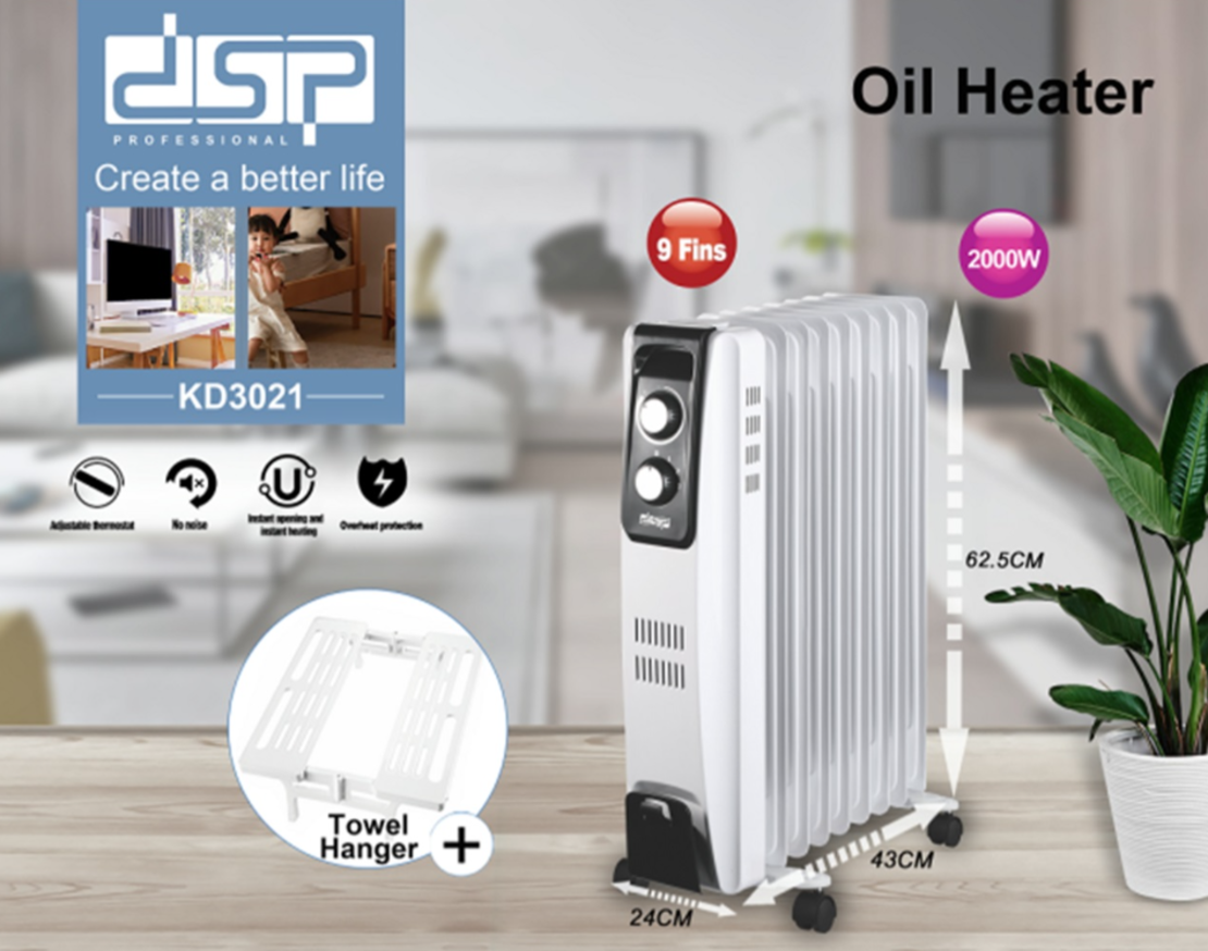 Електрически маслен радиатор - KD3021 - DSP - 562397