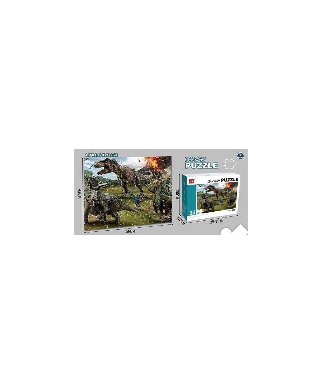 Детски пъзел от 35 части - Динозаври - GXF035-1135 - 310433