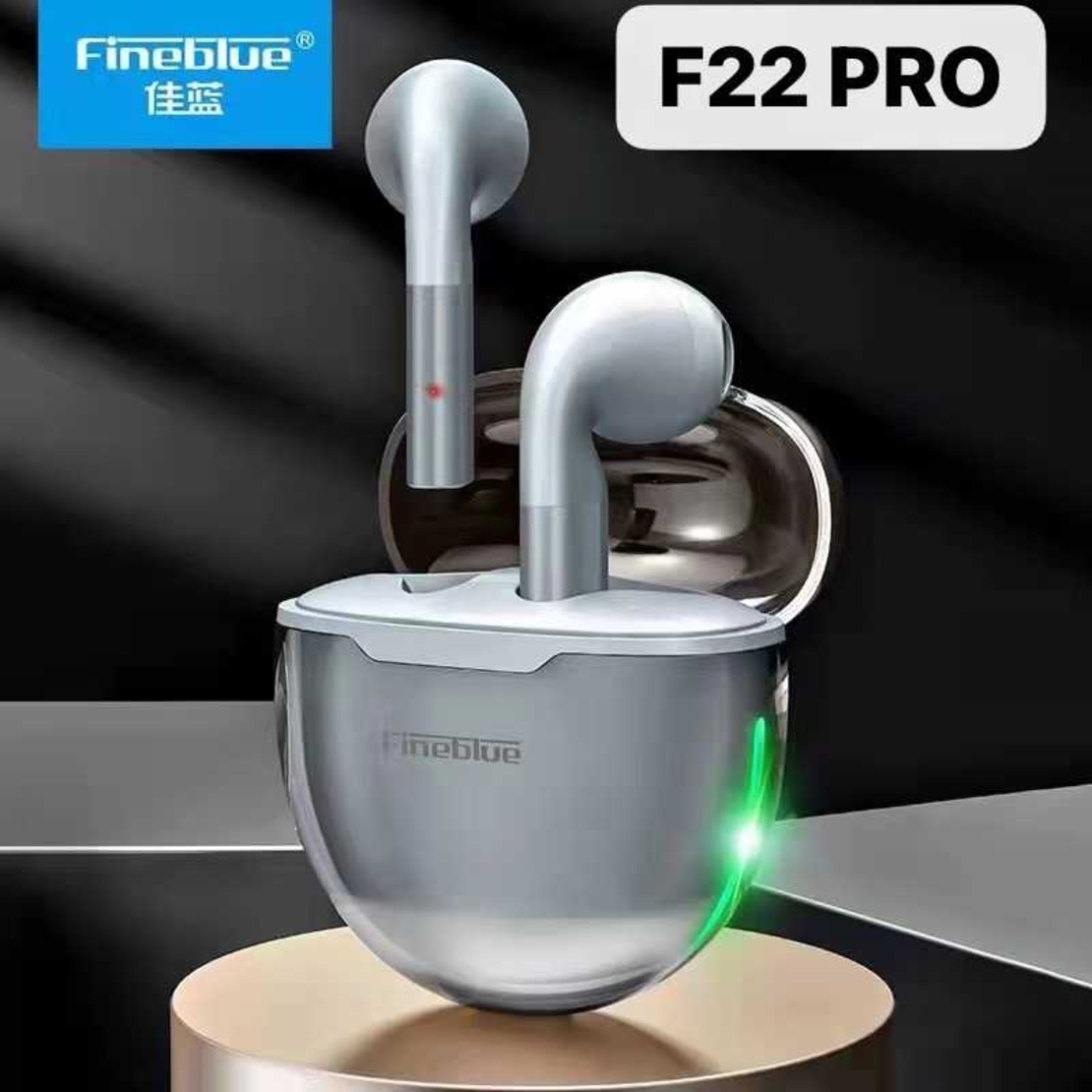 Безжични слушалки - Bluetooth - Fineblue F22 Pro - 700123 - Сребристи