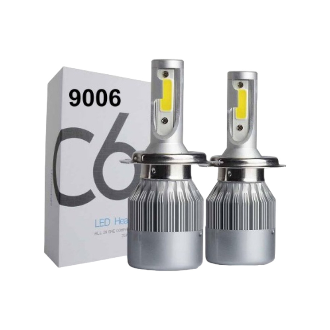 Комплект от 2 броя LED крушки- C6 - 9006 - 238877