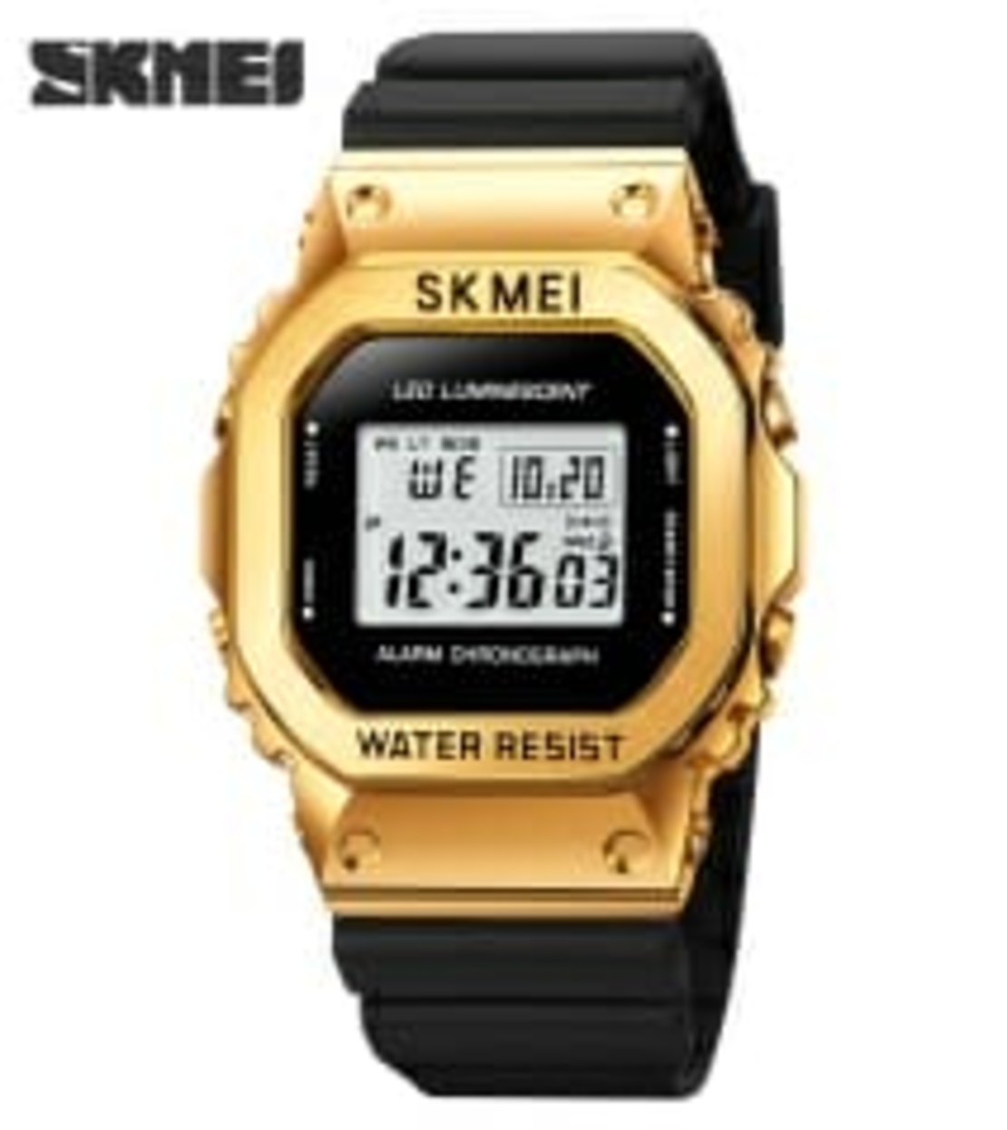 Дигитален ръчен часовник – Skmei - 1851 - 018513 - Златист