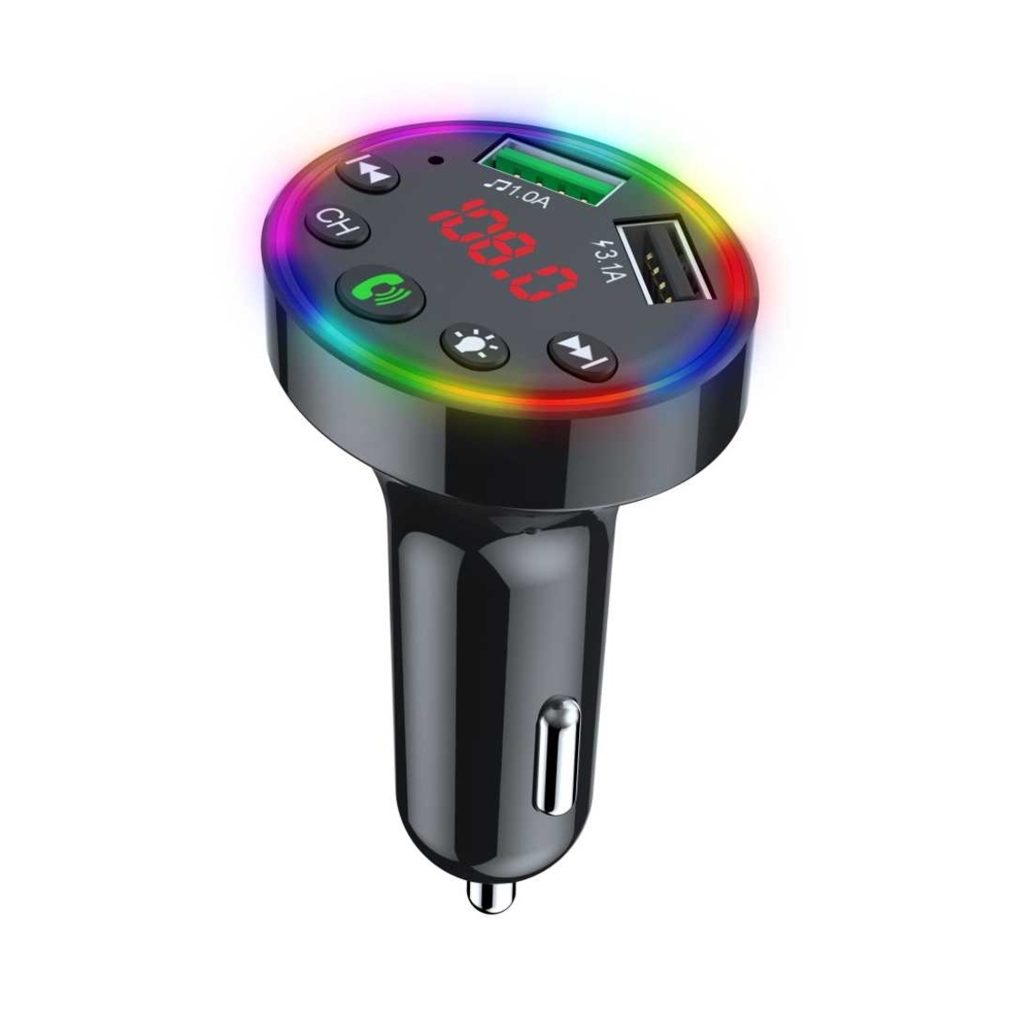 Трансмитер за автомобил с 2 USB порта -CTC-109 - MP3 - 000475
