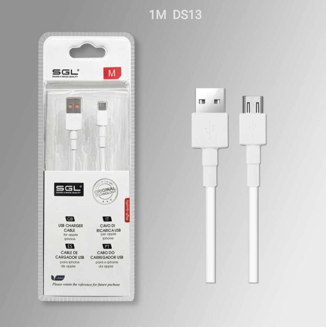 Кабел Mini USB Android - V8 - 1M - 194881