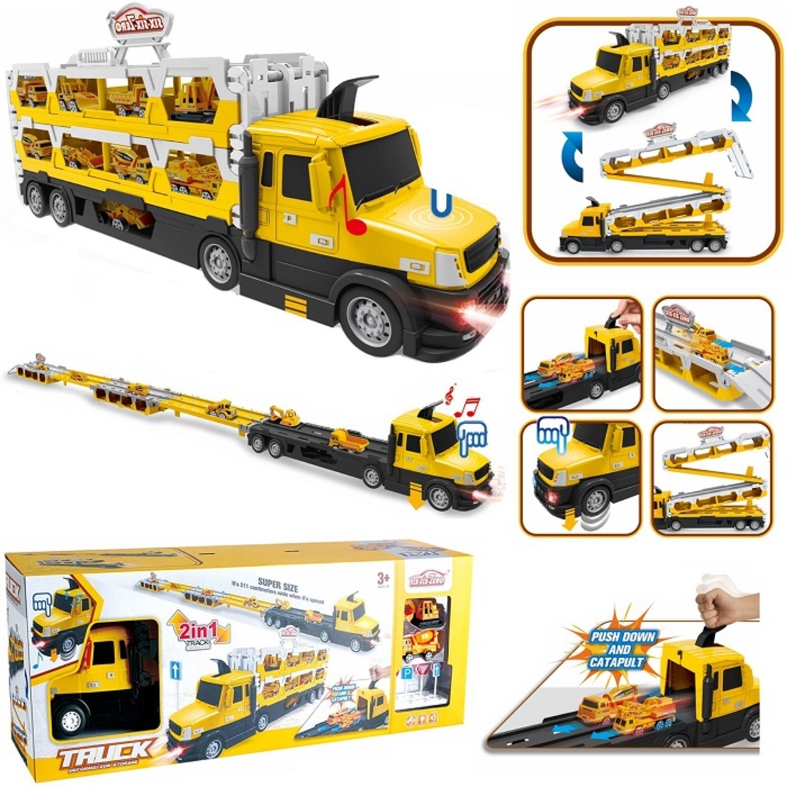 Игрален комплект 2в1 -Автовоз и писта- 660-S47 - 345257