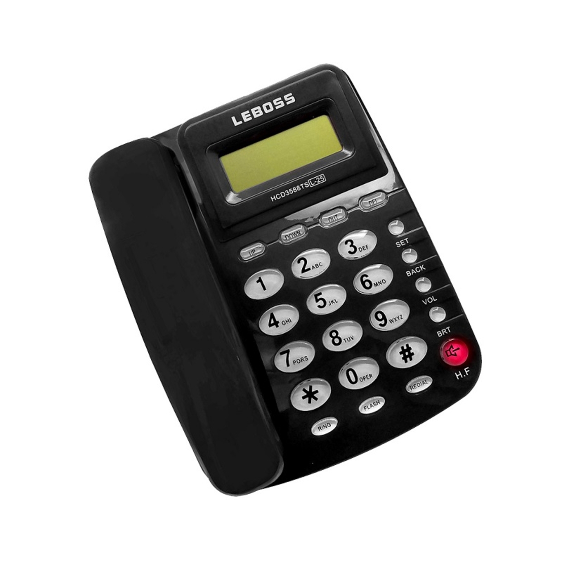 Стационарен телефон с кабел - L25 - 700252 - Черен