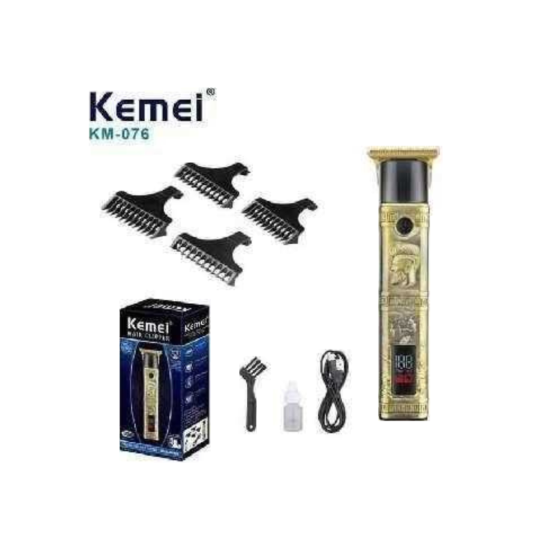 Машинка за подстригване - Barber - KM-076 - Kemei